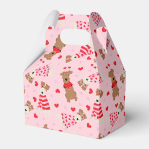 Ballotins Joyeux Valentines Day Welsh Wire Fox Terrier Chien