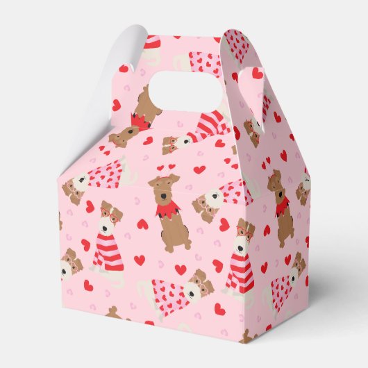 Ballotins Joyeux Valentines Day Welsh Wire Fox Terrier Chien (Verso)