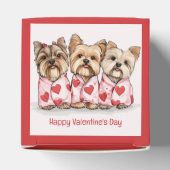 Ballotins Joyeux Valentines Day Yorkshire Terrier Chiens (Haut)