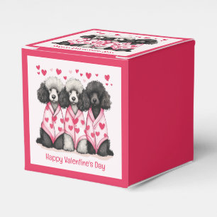 Ballotins Joyeux Valentines Jour Chiens de caniche standard