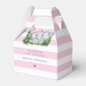 Ballotins Jungle Elephant rose 1er anniversaire Merci (Arrière)