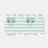 Ballotins Jungle Elephant Vert 1er anniversaire Merci de fêt (Déplié)