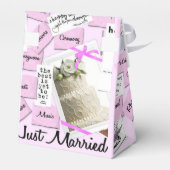 Ballotins Juste Marié Merci mariage Favor Box (Arrière)