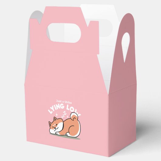 Ballotins Juste un Shiba allongé bas : mignonne conception S (Ouvert)