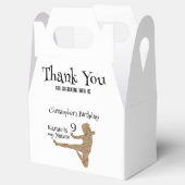 Ballotins Karate d'arts martiaux Anniversaire Merci Ballotin (Ouvert)