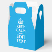 Ballotins Keep Calm and Your Text on Sky Blue (Ouvert)
