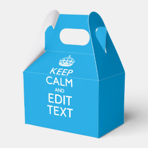 Ballotins Keep Calm and Your Text on Sky Blue