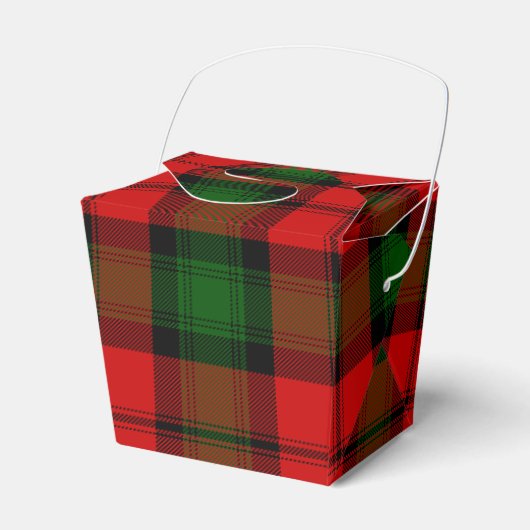Ballotins Kerr tartan rouge vert plaid (Verso)