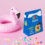 Ballotins Kids Birthday Pool Party Cute Custom Brunette Girl<br><div class="desc">Awesome kids pool party custom party favor boxes for a child's birthday party in the summer. Features a bright,  fun pop of colors and an adorable swimming brunette girl in an inner tube. Customize with your own thank you text for guests.</div>
