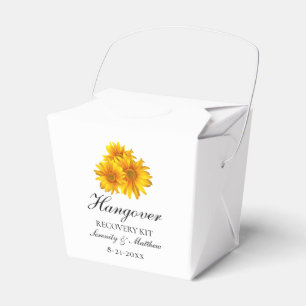Ballotins Kit de gueule de bois mariage floral jaune tournes