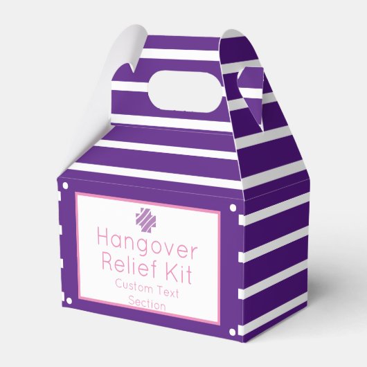 Ballotins Kit de secours Chic violet et rose (Verso)