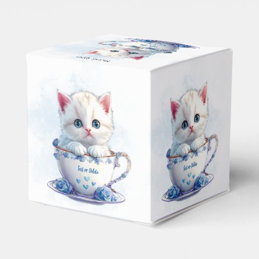 Ballotins Kitten en Ballotin bleu Coupe Fleurs (Arrière)