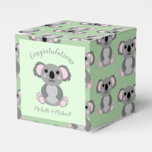 Ballotins Koala Bear Baby shower vert genre neutre