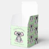 Ballotins Koala Bear Baby shower vert genre neutre (Ouvert)