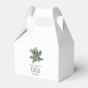 Ballotins Koala Main dessinée animal vert fête d'anniversair