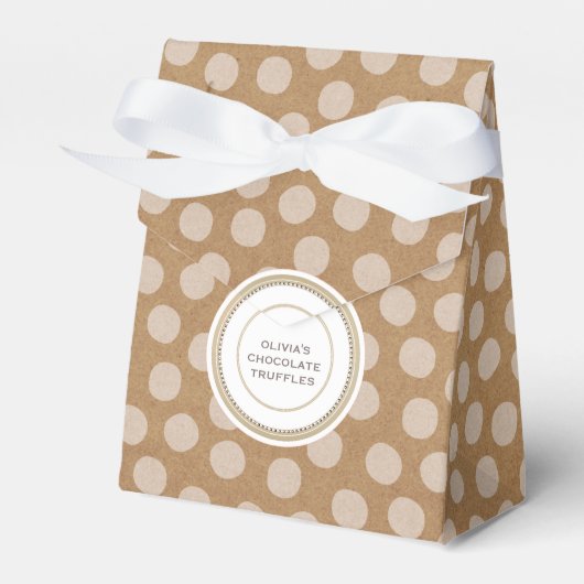 Ballotins Kraft Polka Dot Bakery Mini Cadeau (Verso)