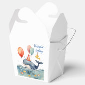 Ballotins La baleine d'un Merci d'anniversaire de garçon (Ouvert)