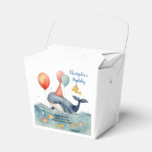 Ballotins La baleine d'un Merci d'anniversaire de garçon (Verso)