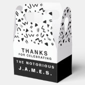 Ballotins La boîte de faveur BIG one Party (Ouvert)