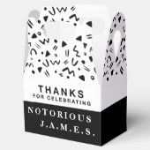 Ballotins La boîte de faveur BIG one Party (Ouvert)