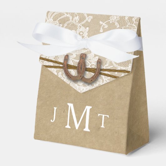 Ballotins La collection de Mariages Kraft, Lace & Horseshoe (Verso)