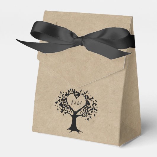 Ballotins La collection Rustic Heart Tree Mariage (Verso)