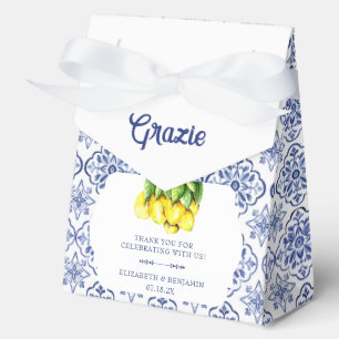 Ballotins La Dolce Vita Mariage Boîte Méditerranéenne Bleue 