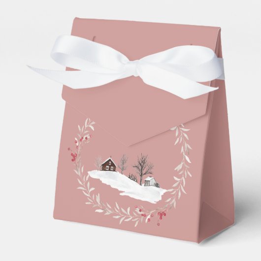 Ballotins La ferme d'hiver entourée de la couronne de Noël (Verso)