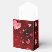 Ballotins La Saint-Valentin, Satin Rouge, Cœurs et Étincelle (Ouvert)