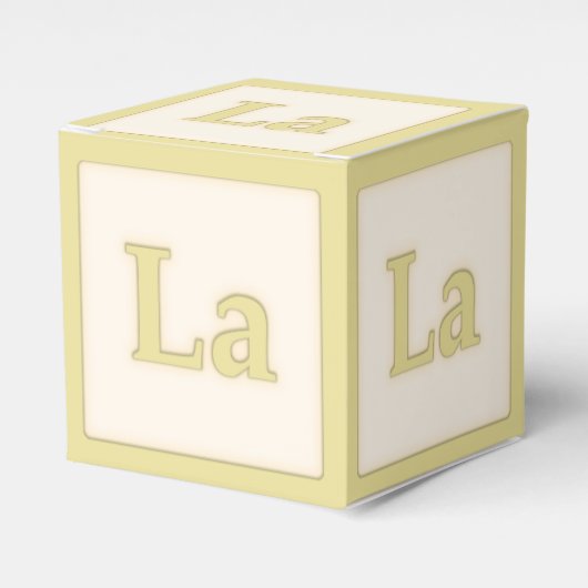 Ballotins "La" Solfeggio Musical Baby Blocks Jaune (Verso)