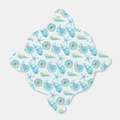 Ballotins La vie marine nautique bleue et jaune (Déplié)