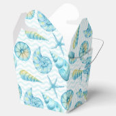 Ballotins La vie marine nautique bleue et jaune (Ouvert)