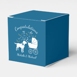Ballotins Labrador Chien Baby shower Blue Boy Lab