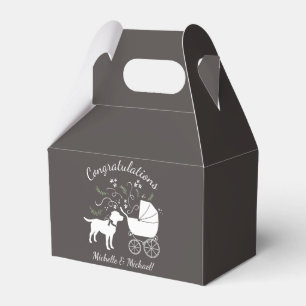 Ballotins Labrador Dog Baby shower Pink Girl Lab