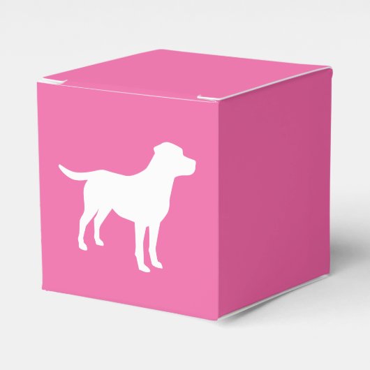 Ballotins Labrador Theme Chien Baby shower Pink Lab (Verso)