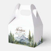 Ballotins Laisser l'aventure commencer Forêt Baby shower rus (Arrière)