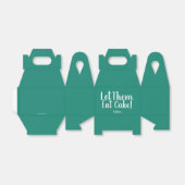 Ballotins Laissez-Les Manger Du Gâteau Mariage Turquoise Emp (Déplié)