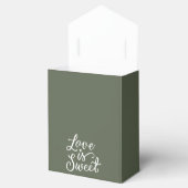 Ballotins L'amour est doux à Monstera et les couleurs blanch (Ouvert)