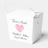 Ballotins L'amour est doux élégant coeur rose personnalisé m (Arrière)