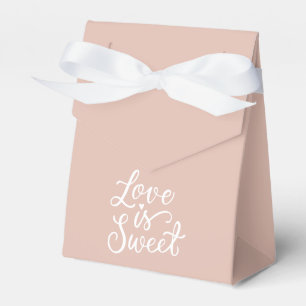 Ballotins L'amour est doux en couleurs rose et blanc pour le
