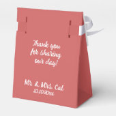 Ballotins L'amour est doux en Mariage indien rouge et blanc (Arrière)