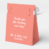 Ballotins L'amour est doux en Saumon et Mariage blanc (Arrière)