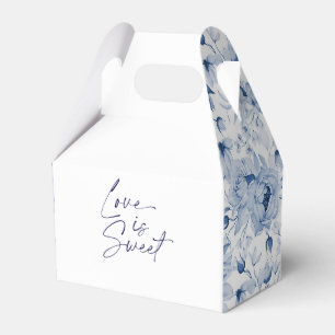 Ballotins "L'amour est doux" Floral Wedding Favor Box