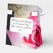 Ballotins L'amour est en Fleur Mariage Favor Box (Arrière)