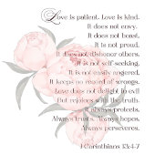 Ballotins L'amour est patient - 1 Corinthiens 13:4-7 Mariage