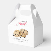 Ballotins L'amour est sucré Cookie Wedding Favor Box (Arrière)