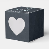 Ballotins Lampe Chalkboard Aqua Mini Mariage Boîtes de tissu (Verso)