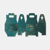 Ballotins Lampes en or vert Diwali Mandala Personnalisé (Déplié)