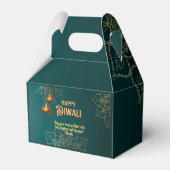 Ballotins Lampes en or vert Diwali Mandala Personnalisé (Verso)