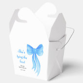 Ballotins Lancement de la Mariée avec un Nœud Bleu (Ouvert)